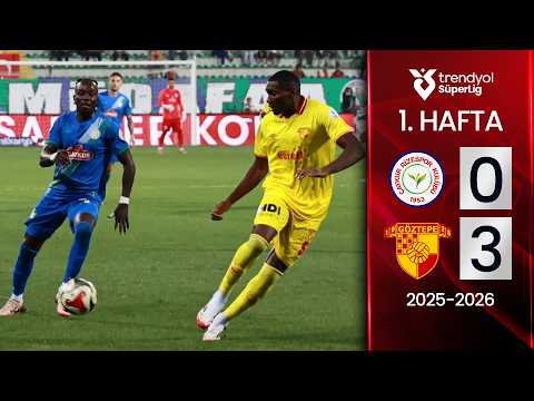 Çaykur Rizespor (0-3) Göztepe | MAÇ ÖZETİ | 1. Hafta - 2025/2026