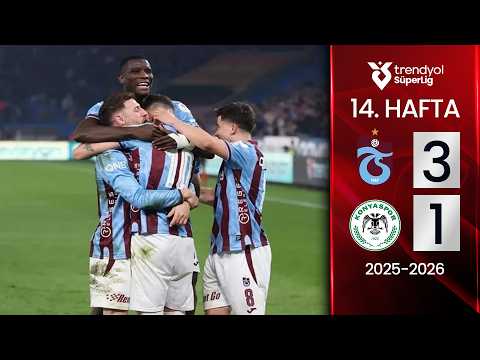 Trabzonspor (3-1) Konyaspor | MAÇ ÖZETİ | 14. Hafta - 2025/2026