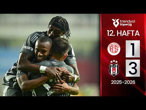 Antalyaspor (1-3) Beşiktaş | MAÇ ÖZETİ | 12. Hafta - 2025/2026