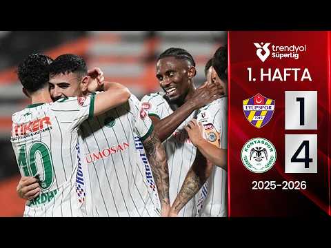 Eyüpspor (1-4) Konyaspor | MAÇ ÖZETİ | 1. Hafta - 2025/2026