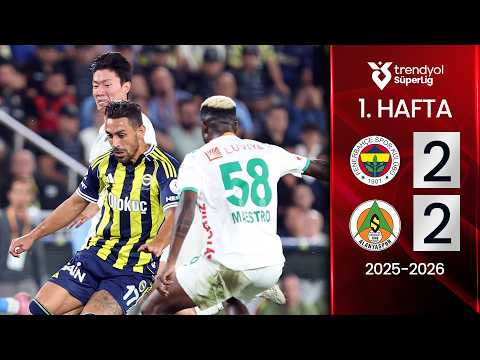 Fenerbahçe (2-2) Alanyaspor | MAÇ ÖZETİ | 1. Hafta - 2025/2026