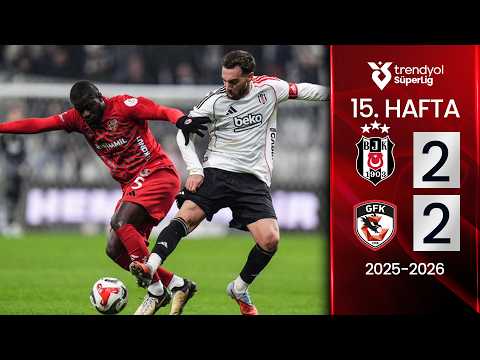 Beşiktaş (2-2) Gaziantep FK | MAÇ ÖZETİ | 15. Hafta - 2025/2026