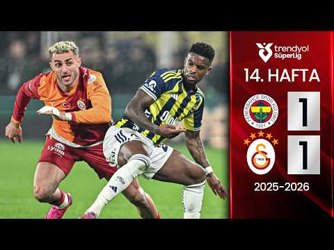 Fenerbahçe (1-1) Galatasaray | MAÇ ÖZETİ | 14. Hafta - 2025/2026