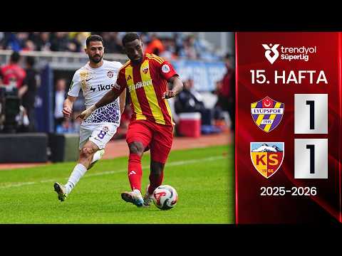 Eyüpspor (1-1) Kayserispor | MAÇ ÖZETİ | 15. Hafta - 2025/2026