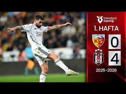 Kayserispor (0-4) Beşiktaş | MAÇ ÖZETİ | 1. Hafta - 2025/2026