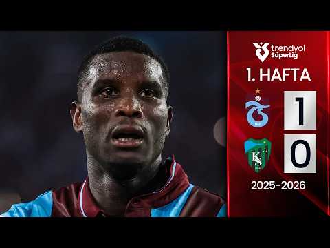 Trabzonspor (1-0) Kocaelispor | MAÇ ÖZETİ | 1. Hafta - 2025/2026