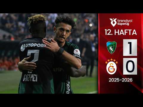 Kocaelispor (1-0) Galatasaray | MAÇ ÖZETİ | 12. Hafta - 2025/2026