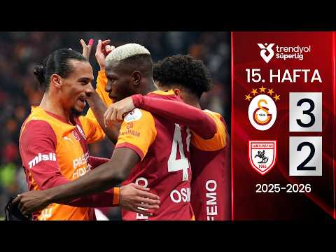Galatasaray (3-2) Samsunspor | MAÇ ÖZETİ | 15. Hafta - 2025/2026