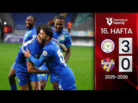 Çaykur Rizespor (3-0) Eyüpspor | MAÇ ÖZETİ | 16. Hafta - 2025/2026