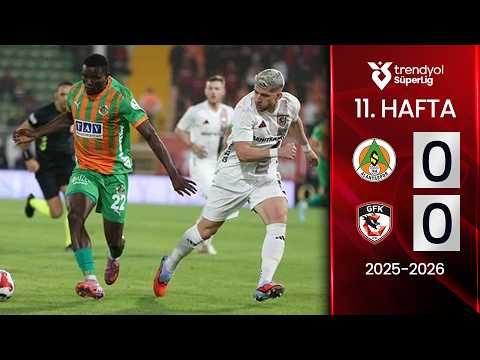Alanyaspor (0-0) Gaziantep FK | MAÇ ÖZETİ | 11. Hafta - 2025/2026