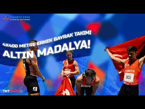 🇹🇷 4x400 metre erkek bayrak takımımızdan altın madalya! 🥇| 2026 Akdeniz Oyunları