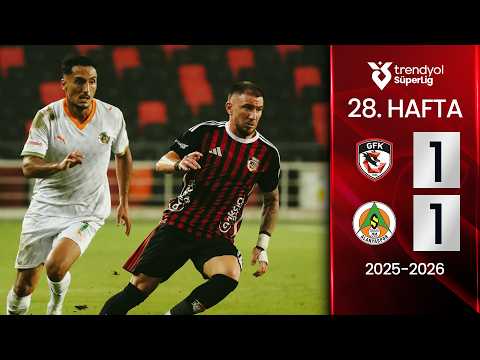 Gaziantep FK (1-1) Alanyaspor | MAÇ ÖZETİ | 28. Hafta - 2025/2026