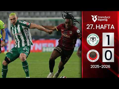 Konyaspor (1-0) Gençlerbirliği | MAÇ ÖZETİ | 27. Hafta - 2025/2026