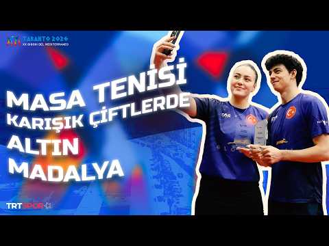 🇹🇷 Karışık Çiftler Masa Tenisi Milli Takımımız'dan altın madalya! 🥇 | 2026 Akdeniz Oyunları