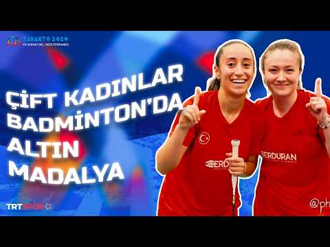 🇹🇷 Çift Kadınlar Badminton Milli Takımımız'dan altın madalya! 🥇 | 2026 Akdeniz Oyunları